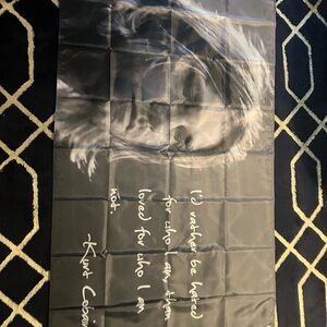 Gray Kurt Cobain Tapestry